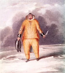 Kunana, an Eskimo, Engraved by John Brandard